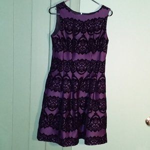 Gabby Skye Purple Cocktail Dress